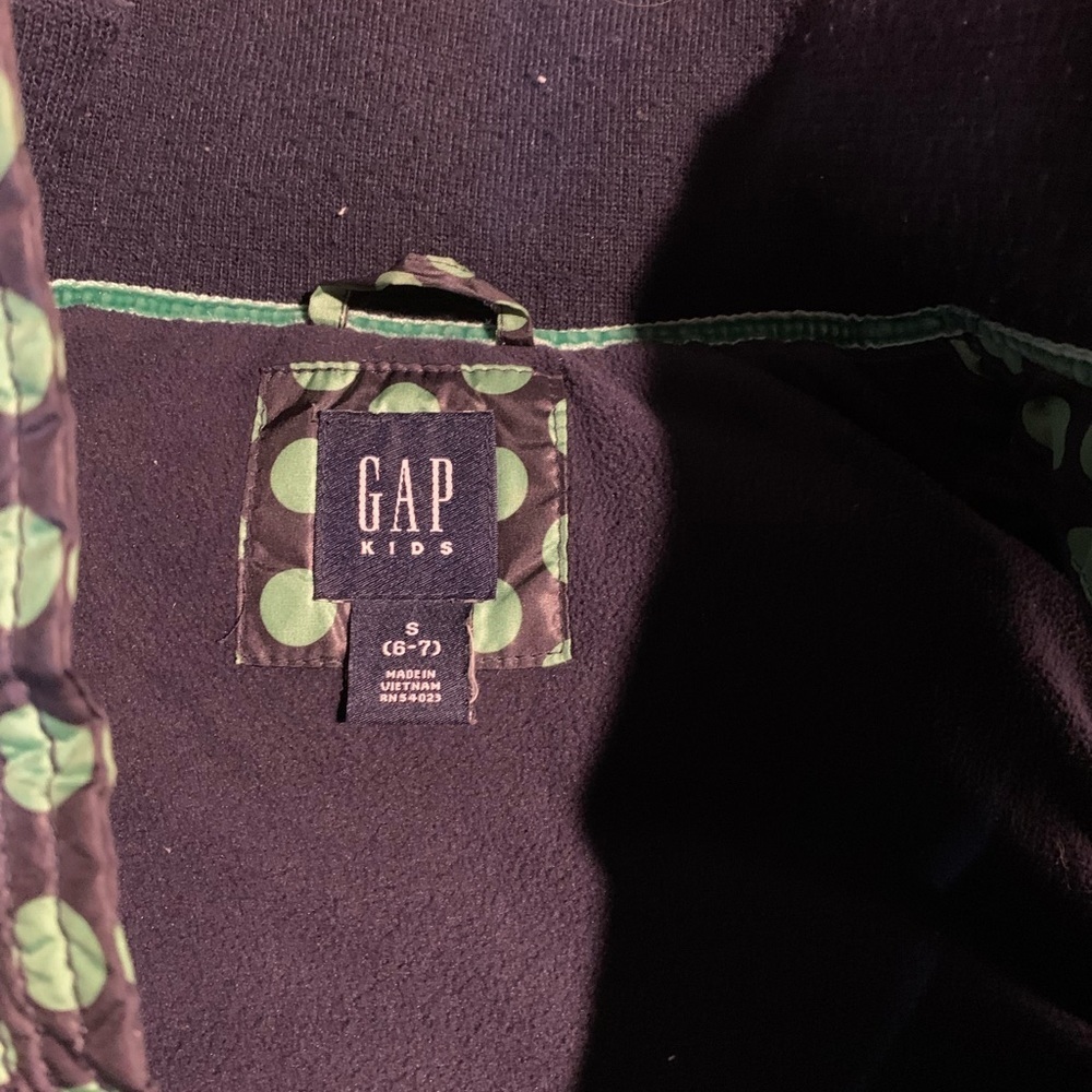Gap girls puffer vest - navy/green - Picture 3 of 3